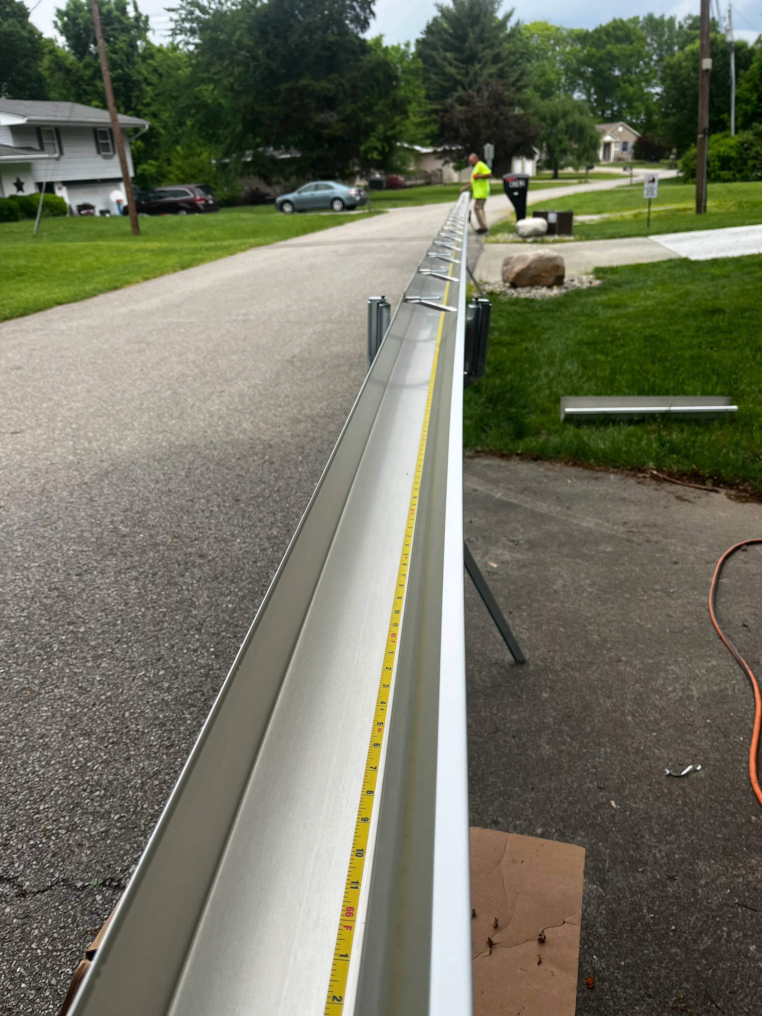 Seamless gutter installation in Fairfield OH